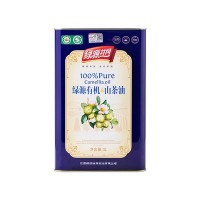 綠源井岡 純山茶油3L食用油 物理壓榨鐵聽(tīng)裝茶籽油